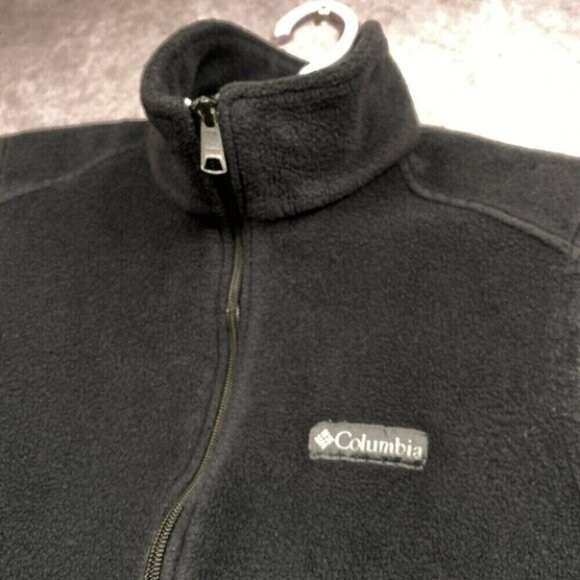 Columbia Sleeveless Vest Womens Medium Gray Fleece Zip Pockets Casual Cozy - Picture 4 of 10